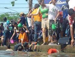 Wet clothes for Songkran