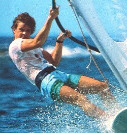 Windsurfing in wet clothes is refreshing fun!